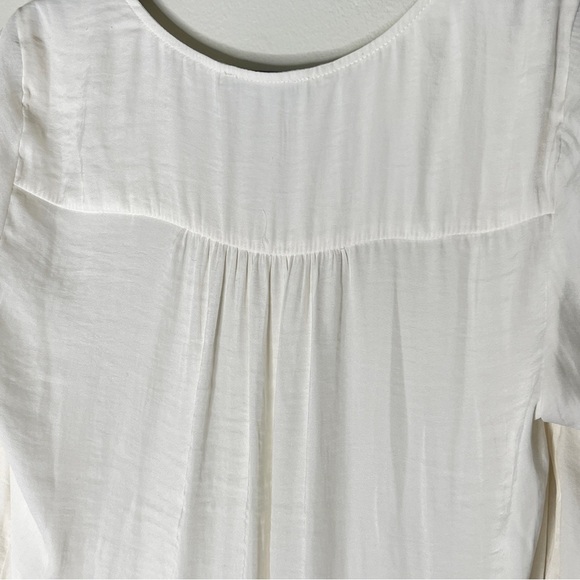 CUPCAKES AND CASHMERE ANTHROPOLOGIE | Womens V Neck Long Sleeve White Blouse. - Picture 6 of 12